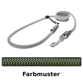 EASYLONG Hundeleine - M - 3m - olive